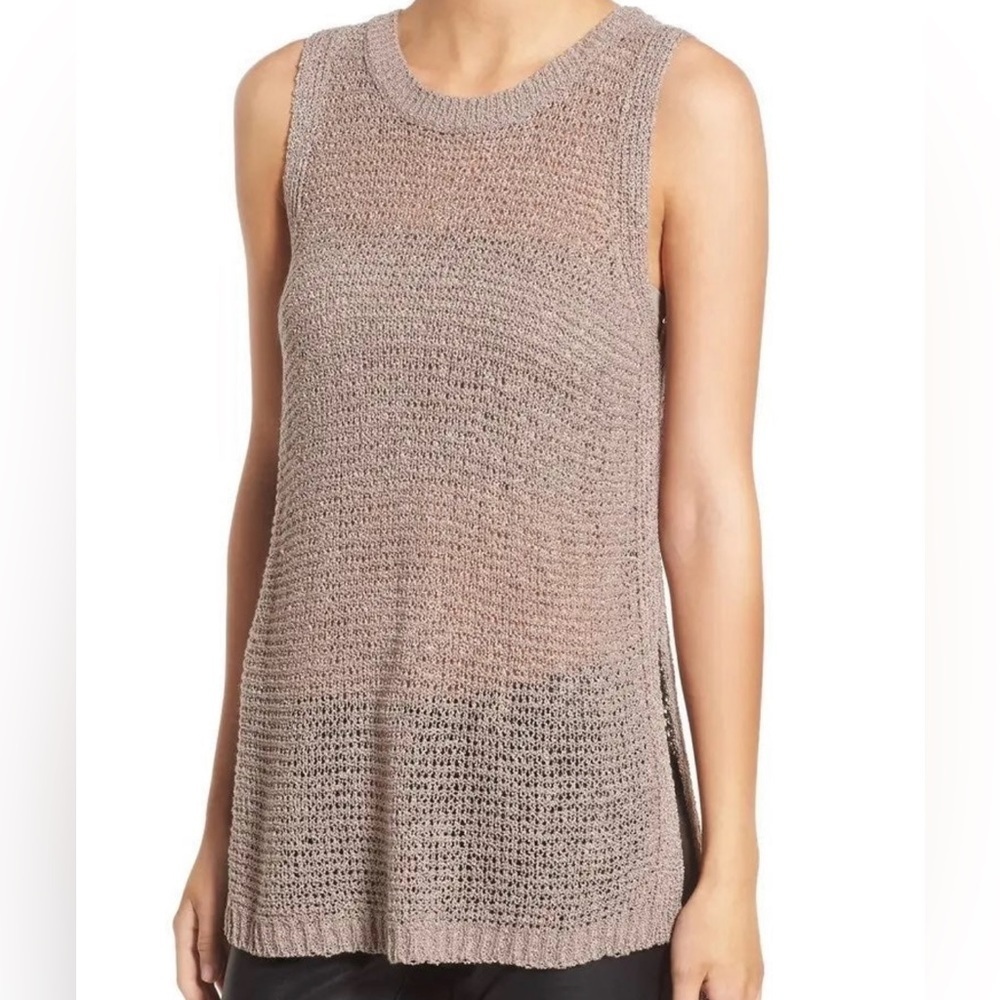 Anthropologie Open-knit Sleeveless Sweater
